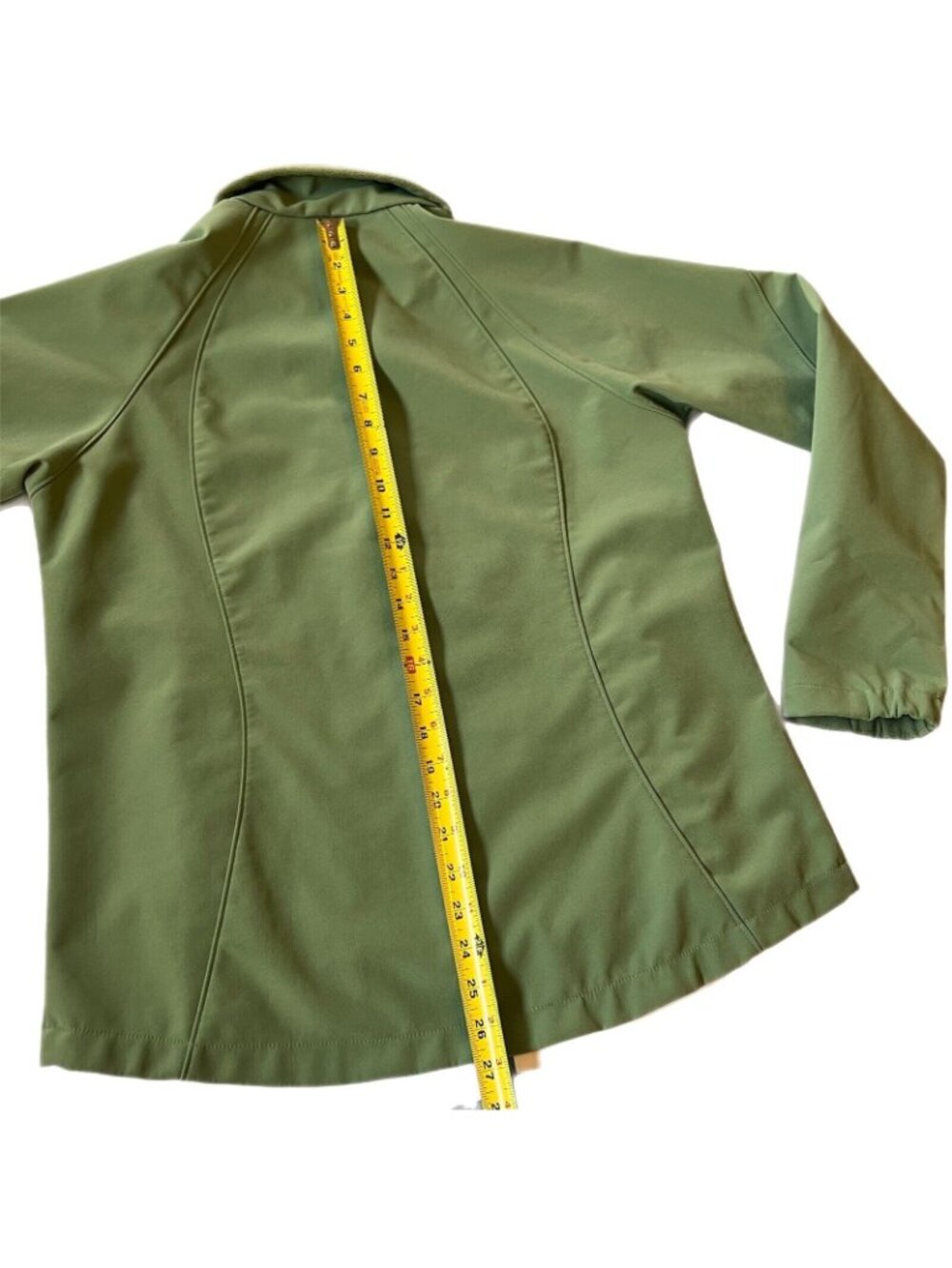 Black Diamond Womens Large Green Windproof Softshell Jacket Coat Zip Pockets - Picture 10 of 11